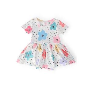 Mila &‎ Rose DOTS & DAISIES S/S TWIRL BODYSUIT NWT size 12-18mo